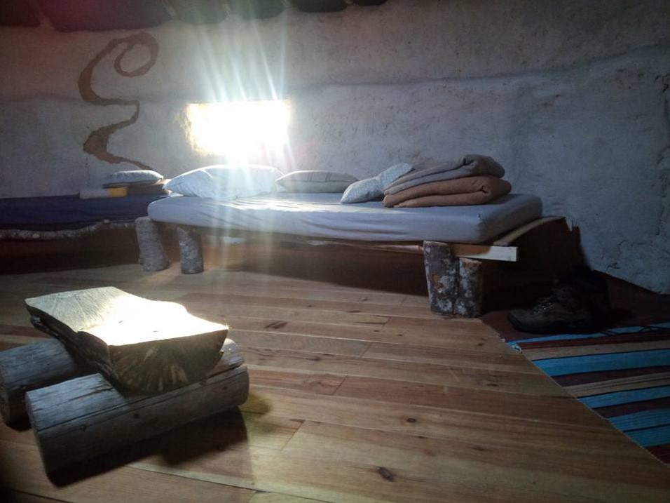 interieur écohutte lit une place