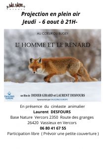 Affiche l'Homme et le Renard