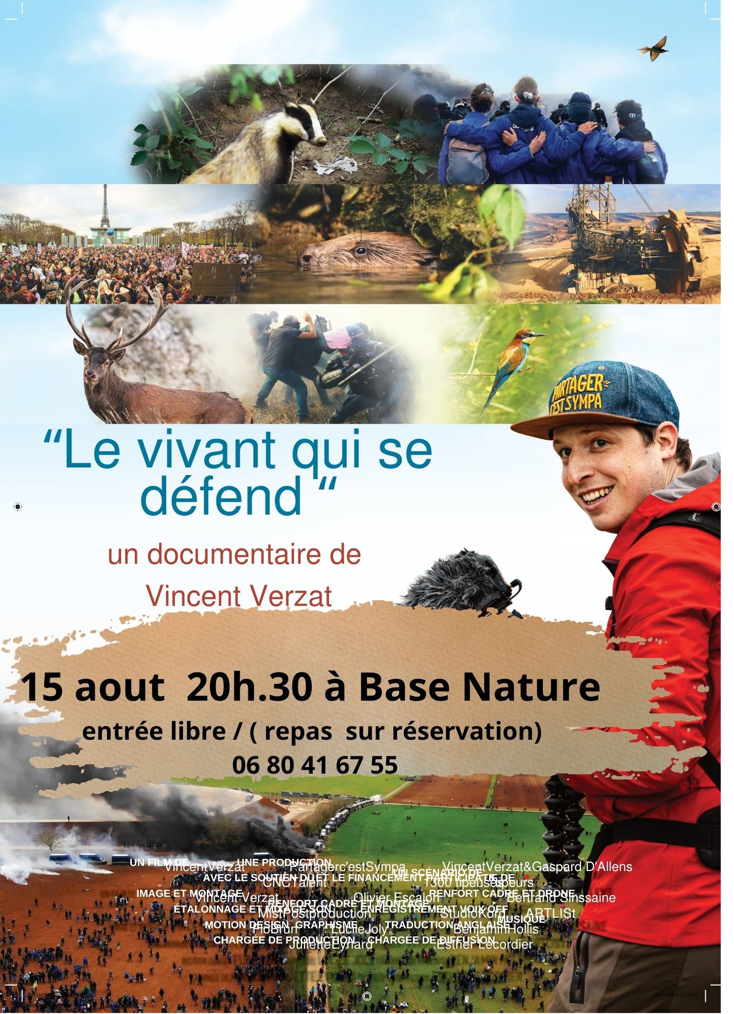 Lire la suite à propos de l’article Projection « Le vivant qui se défend » de Vincent Verzat